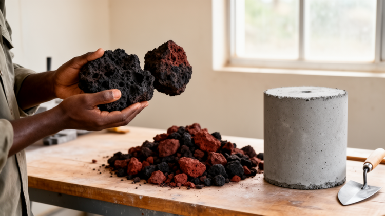 Uganda's Volcanic Scoria Shows Promise as Lightweight Concrete Aggregate