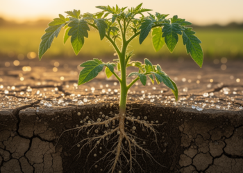 Tomato Plants Enlist Stress-Adapted Root Bacteria Under Salinity and Drought