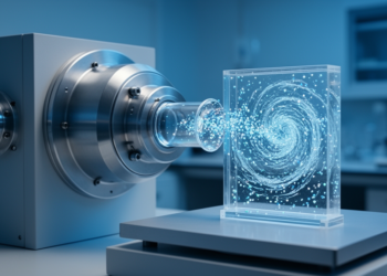 X-ray microscope reveals how nanoparticles dance to different rhythms in swirling flows