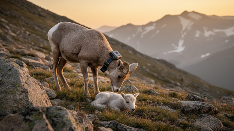 GPS Collars Reveal When Bighorn Sheep Give Birth