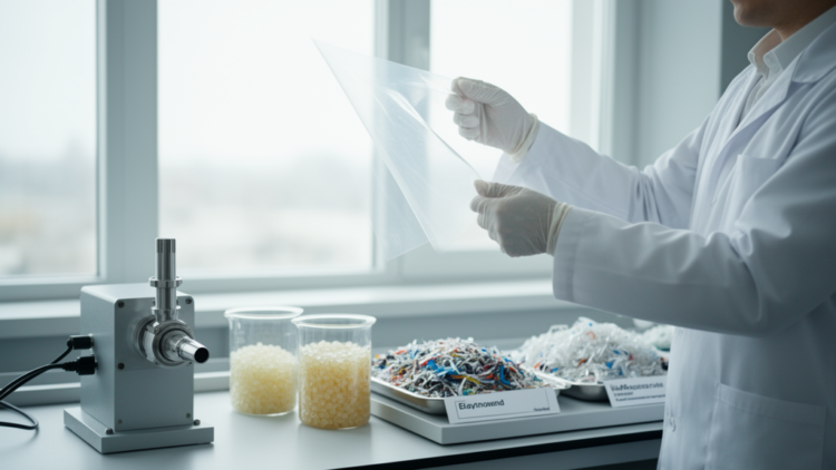 Research report: Reactive compatibilization strategies for mixed polyolefin waste toward food packaging applications