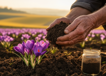 Soil Bacterium Boosts Saffron Yield and Quality, But Location and Ecotype Decide How Much