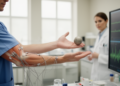 Arm Stiffness During Ball Bouncing Revealed by EMG Signals