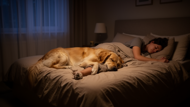 Nightly nudges: Dogs and owners disrupt each other's sleep yet rest well