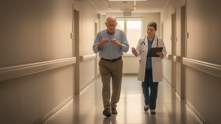 Dual-task walking reveals gait changes tied to cognitive impairment in small vessel disease