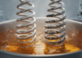 Molybdenum halves corrosion of stainless spring wire in hot acidic cleaners