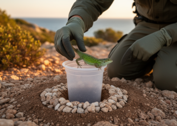 Modified pitfall traps remove thousands of invasive lizards on Mediterranean islets with low mortality