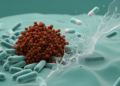 Bacteria-Grown Iron Oxide Nanoparticles Curb Biofilms and Boost Antibiotics