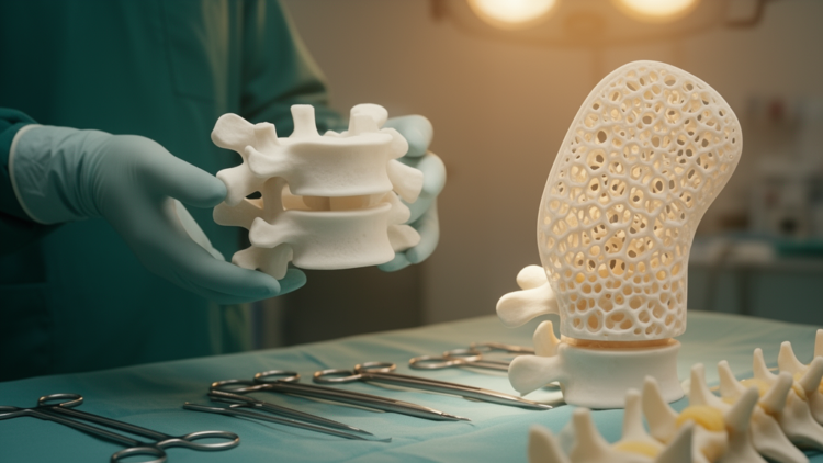 3D-Printed Vertebrae Replicate Weak Bone Mechanics for Surgical Practice