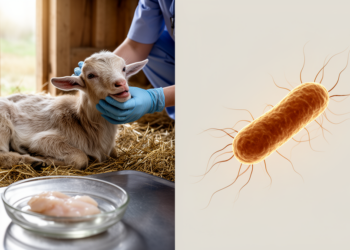 Phylogroup G E. coli dominates in goat kids with hemorrhagic abomasitis