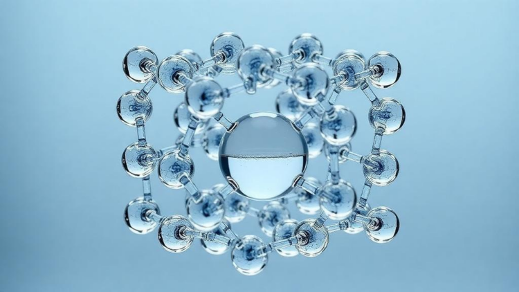 Seventeen water molecules form the smallest cage that traps a single water molecule
