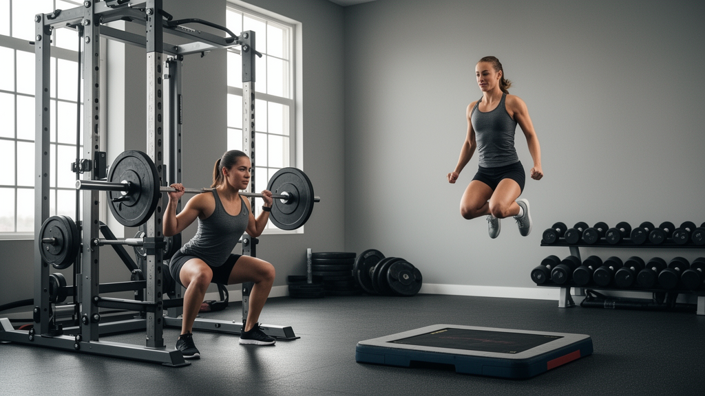 Squats first or jumps first? It barely matters, a trial finds