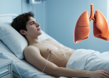 Rare Lung Torsion Follows Routine Chest Tube Drainage in Young Man with Collapsed Lung