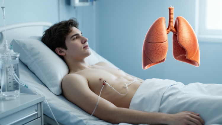 Rare Lung Torsion Follows Routine Chest Tube Drainage in Young Man with Collapsed Lung