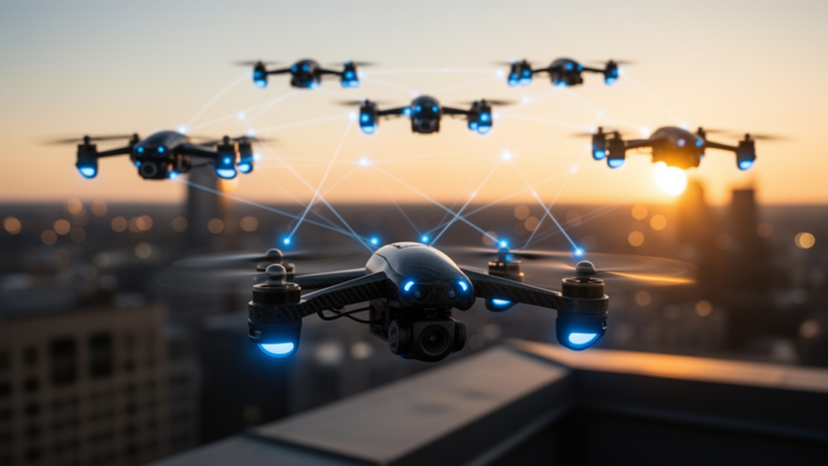Graph-Attention AI Teaches Drone Swarms to Optimize Communication Networks