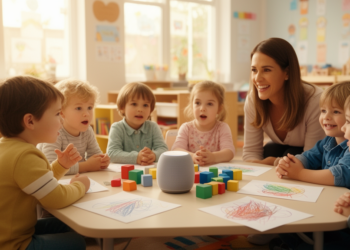 Kindergarteners Show Wide-Ranging Skills Talking to Doubao AI in Class