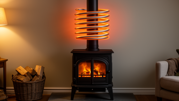 Heat storage rings tame the wavering output of wood-burning stoves