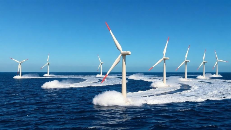 Rocking Turbines Stir Their Own Wakes, Boosting Floating Wind Farm Power