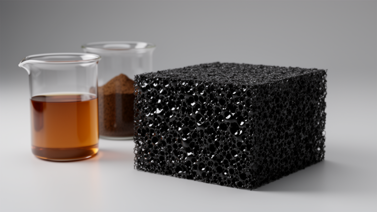 Tannin and Lignin Team Up to Make Carbon Foam That Barely Smokes