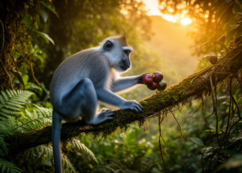 Blue Monkeys Shift Feeding and Movement Between Forest Zones in Ethiopia