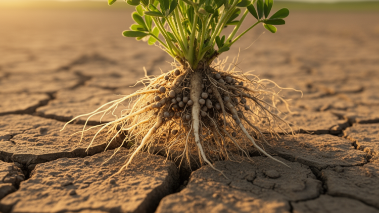 Warming plus drought strips mycorrhizal fungi of their nodulation benefits in alfalfa