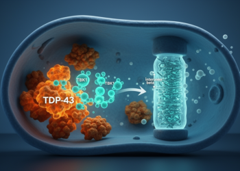 TBK1 clears aggregation-prone TDP-43 via an IFNβ-immunoproteasome pathway in ALS models