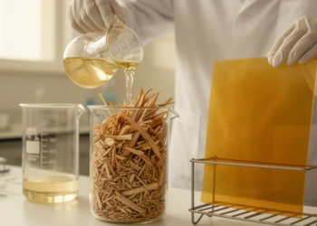 Alkaline-Treated Farm Waste Doubles as Water Cleaner and Bioplastic Feedstock