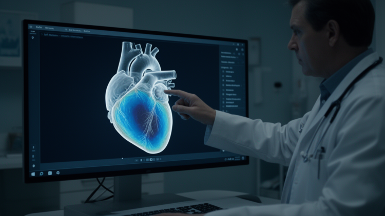 Left Atrial Strain Model Flags Heart Risk in Uremia Patients