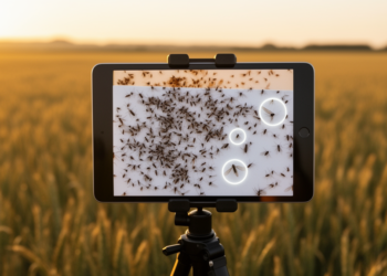 Frequency-guided AI detector spots tiny pests in crowded trap images