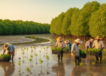Mangrove restoration creates jobs, but hybrid finance decides whether they last