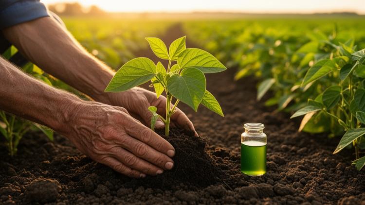 Microalgae Triple Team Beats Bean Damping-Off and Boosts Yields in Egyptian Field Trials