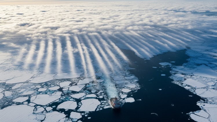 Sinking Air Shapes Arctic Clouds: New Study Tracks Cold Air Outbreaks Over the Fram Strait
