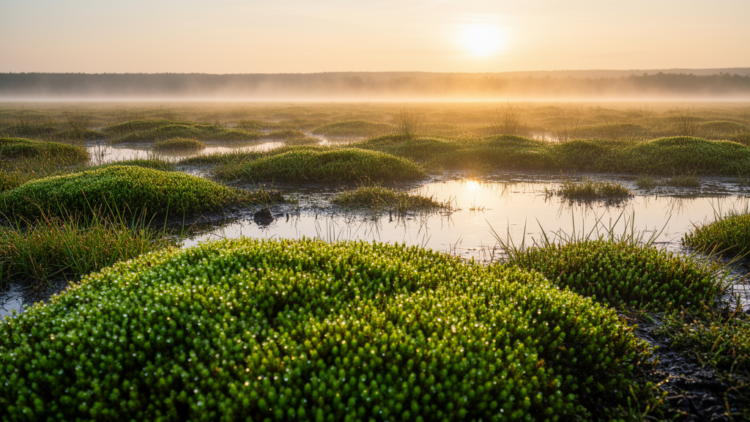 Mossy Wetlands Defy Standard Methods for Splitting Water Losses
