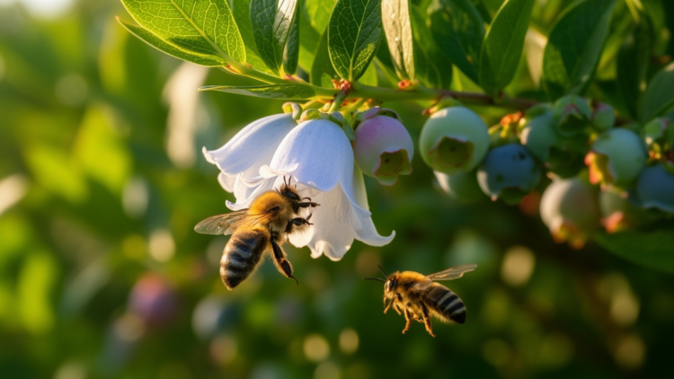 Blueberry Flower Shape Decides Which Bees Visit and Which Bees Steal