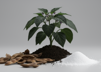 Zinc Oxide Nanoparticles Made From Bean Husks Boost Black Nightshade Growth and Quiet Stress Signals