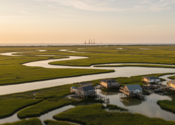Satellite Radar Maps of a Sinking Gulf Coast Tell Conflicting Stories