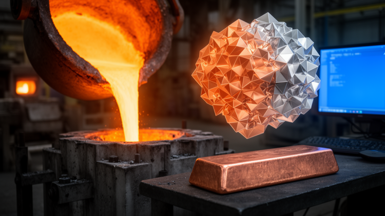 Virtual Casting: Simulation Predicts Copper Grain Structure in Steel Bimetallic Components