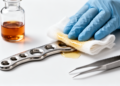 Diluted Povidone-Iodine Wipes Out Staphylococcus aureus Biofilms on Stainless Steel Implants