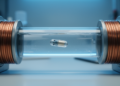 Dual Electromagnets Steer a Levitating Robot Through Fluid-Filled Pipes With Sub-Millimeter Precision