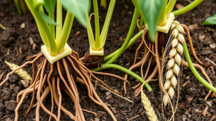 Stressed Faba Bean Roots Call Wheat for Help, Triggering a Chemical Defense That Kills Wilt Fungus