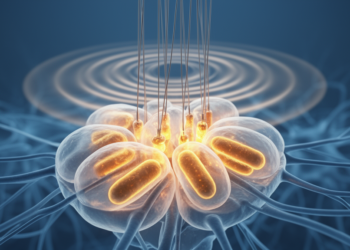 Brain stimulation heals paralysis and pain by fixing mitochondria in a single set of neurons
