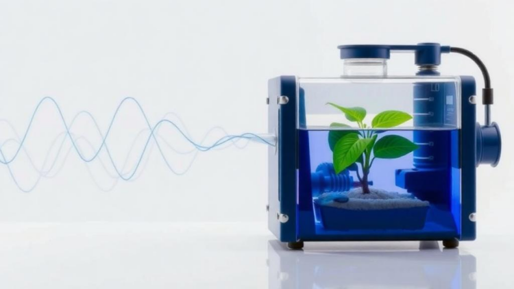 Sound Waves and a Plant-Made Catalyst Turn Water Into a Drug-Making Machine