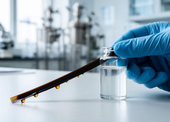 Conducting Polymer Composite Snaps Dark to Reveal Toxic Chromium and Iron in Water