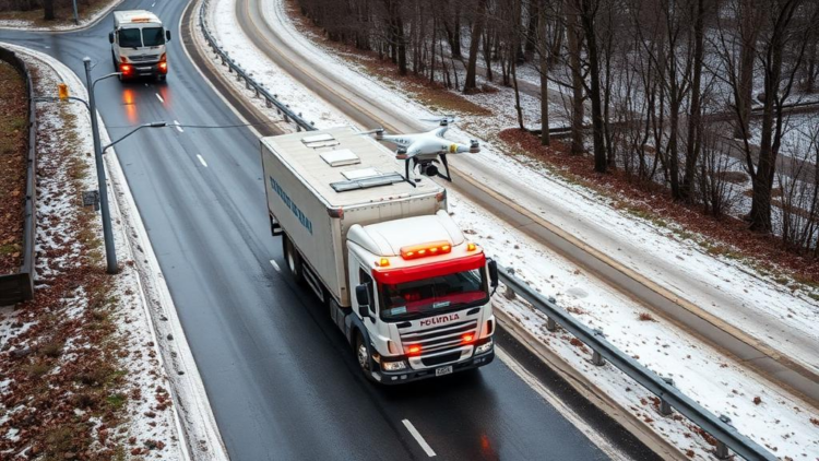 Bayesian planner turns disaster road reports into truck–drone rescue routes