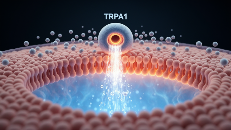 Lipid Nanoparticles Trigger Pain Receptor TRPA1 and Reshape Calcium Signaling in Cells