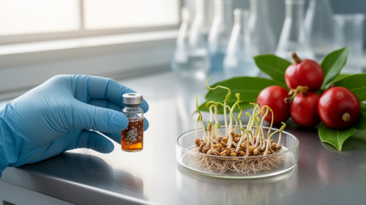 Guaraná-Powered Silver Nanoparticles Detect Pesticide and Show Dose-Dependent Effects on Seeds