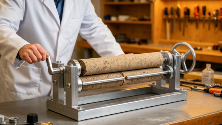 Hand-Cranked Machine Opens Sediment Cores Cleanly and Anyone Can Build It