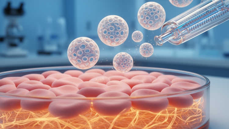 Porous Polymer Microspheres Made by Microfluidics Boost Collagen in Skin Cells