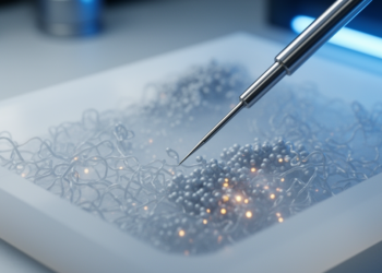Needle-Tipped Magnet Reveals Hidden Molecular Traffic Jams Inside Teflon Films