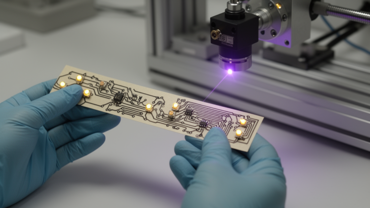 Paper Circuits Drawn by Ultraviolet Laser Turn Trash Into Flexible Electronics